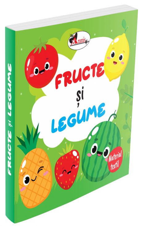 Fructe și legume. Carte din material textil
